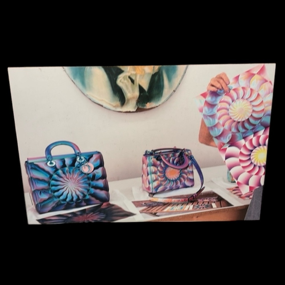 Christian Dior BAG art on French cleat from Christian Dior window display in NYC